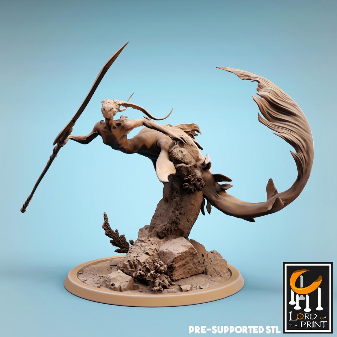 Mermaid Sirens | TABLETOP SCALE | TTRPG Monster Miniature | Rescale Miniatures