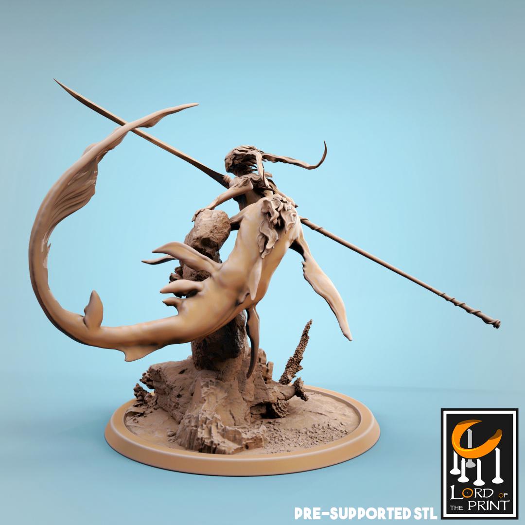 Mermaid Sirens | TABLETOP SCALE | TTRPG Monster Miniature | Rescale Miniatures