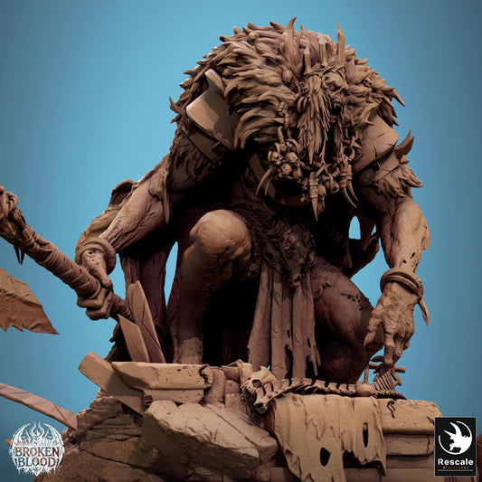 Undead King, Broken Blood | TABLETOP SCALE | TTRPG Monster Miniature | Rescale Miniatures