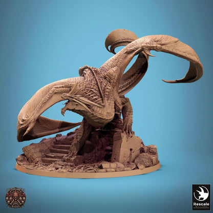 Silver Dragon Pack, Metallic Monster | TABLETOP SCALE | D&D TTRPG Dragon Miniature | Rescale Miniatures