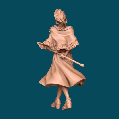 Valeria, a Graceful Cleric - Two Poses! | D&D TTRPG Miniature | Awkward Penguin Minis