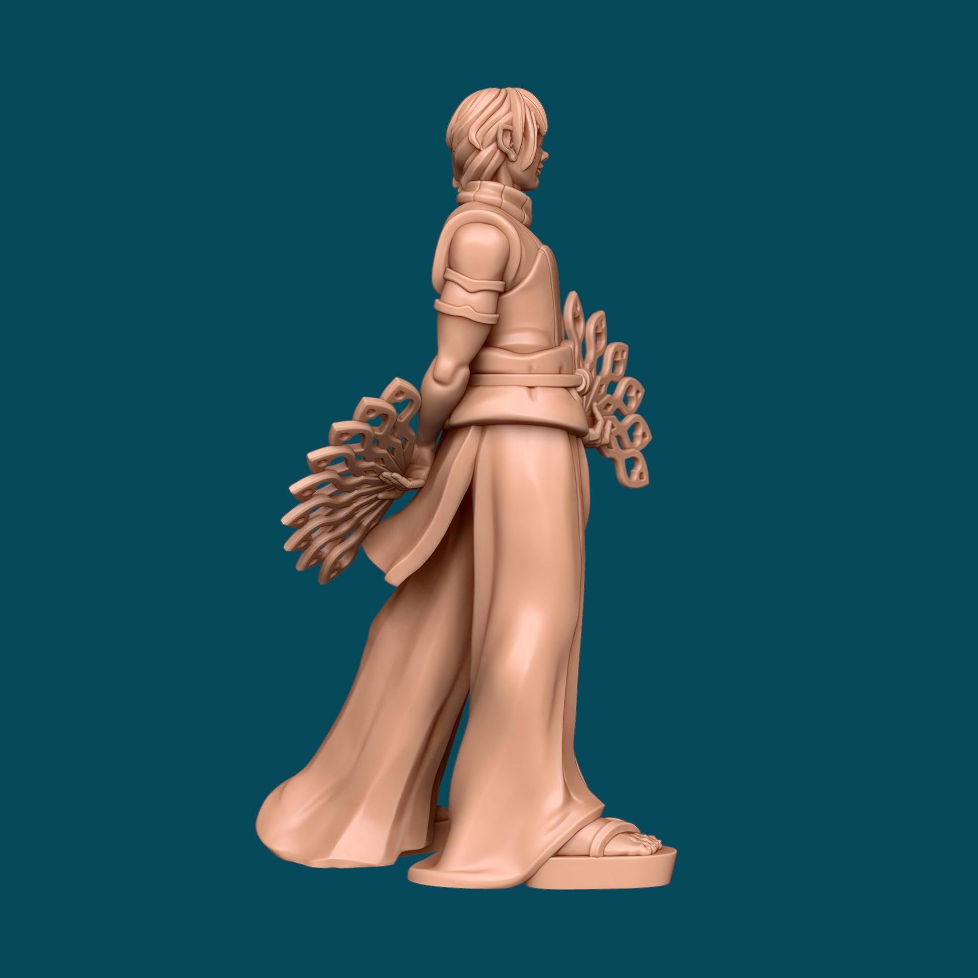 Flow a Fancy Monk | D&D TTRPG Miniature | Awkward Penguin Minis