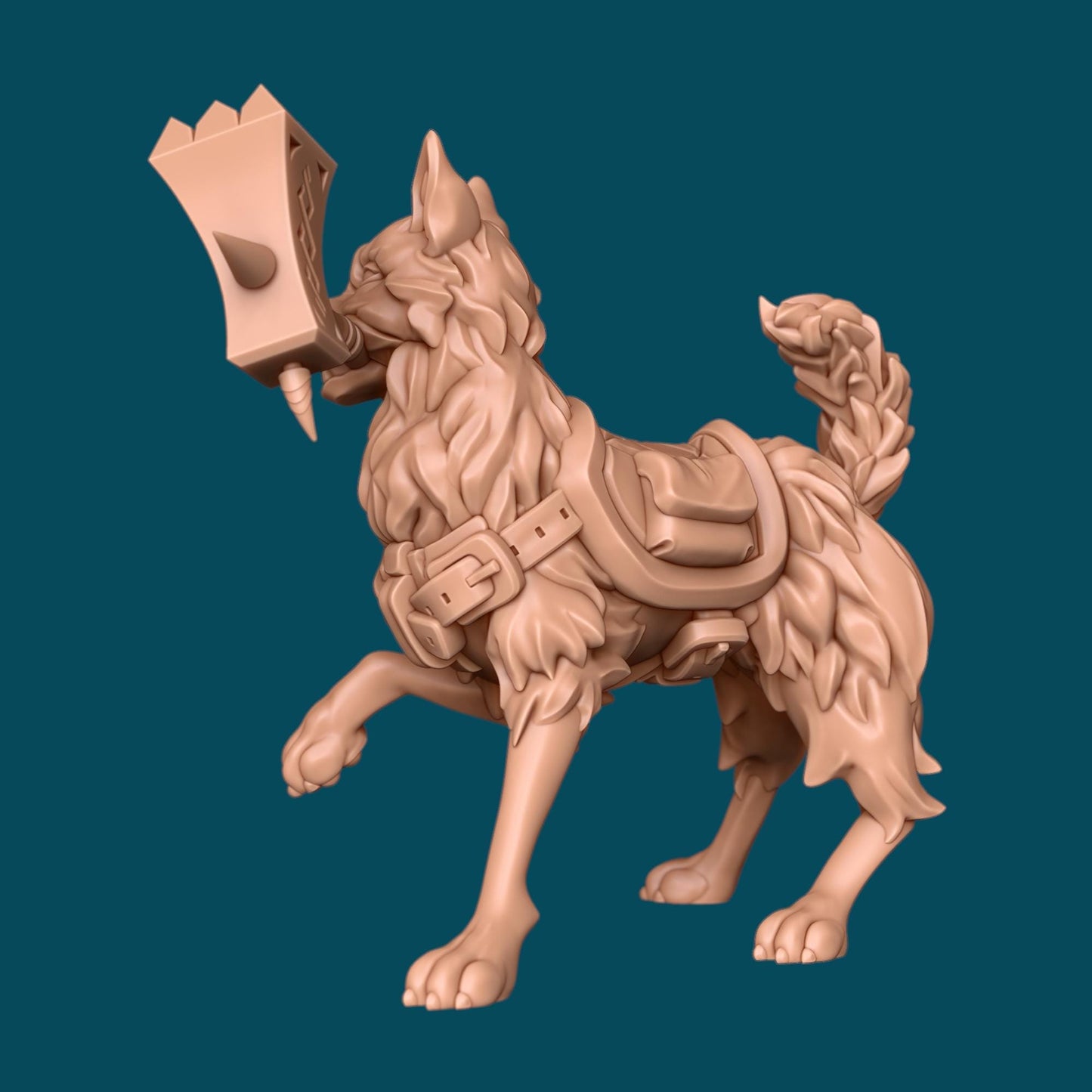 Fluffles a Very Good Protector | D&D TTRPG Miniature | Awkward Penguin Minis