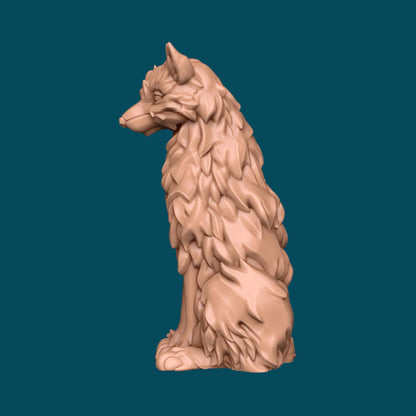 Familiars, Fox and Wolf | D&D TTRPG Miniature | Awkward Penguin Minis