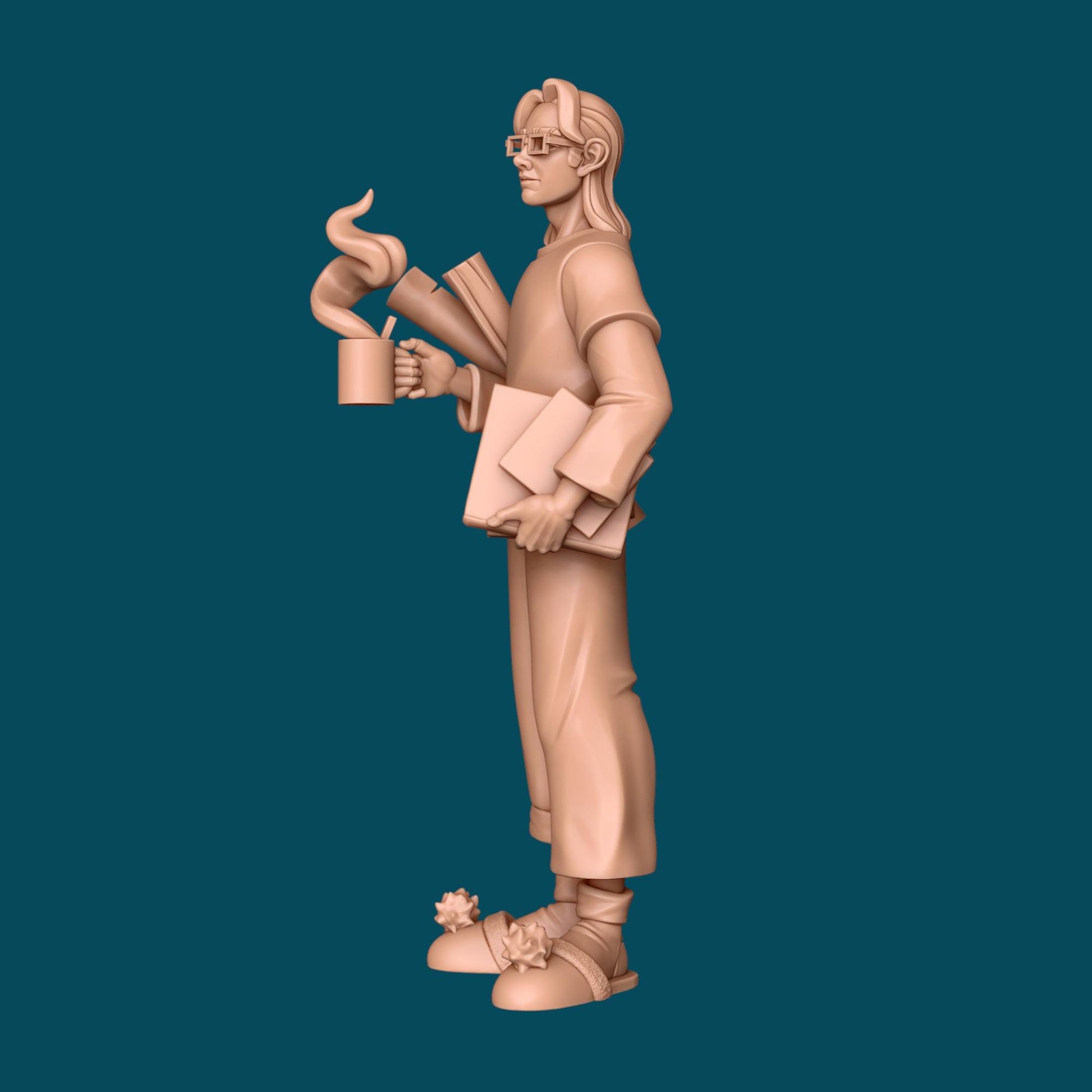 Mel a Sleepy DM | D&D TTRPG Miniature | Awkward Penguin Minis