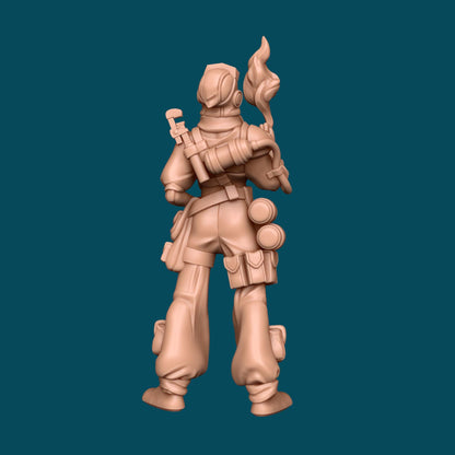 Mica a Firecracker Artificer | D&D TTRPG Miniature | Awkward Penguin Minis