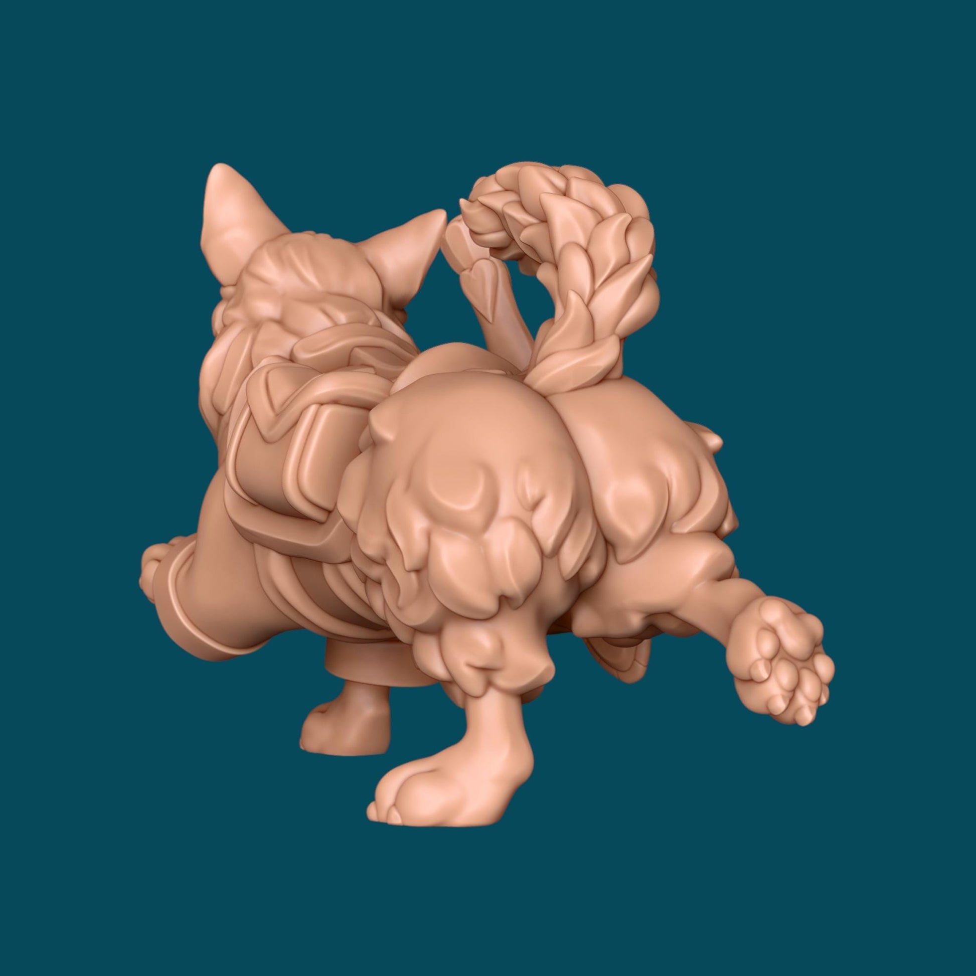 Pumpkin a Corgi Adventurer | D&D TTRPG Miniature | Awkward Penguin Minis