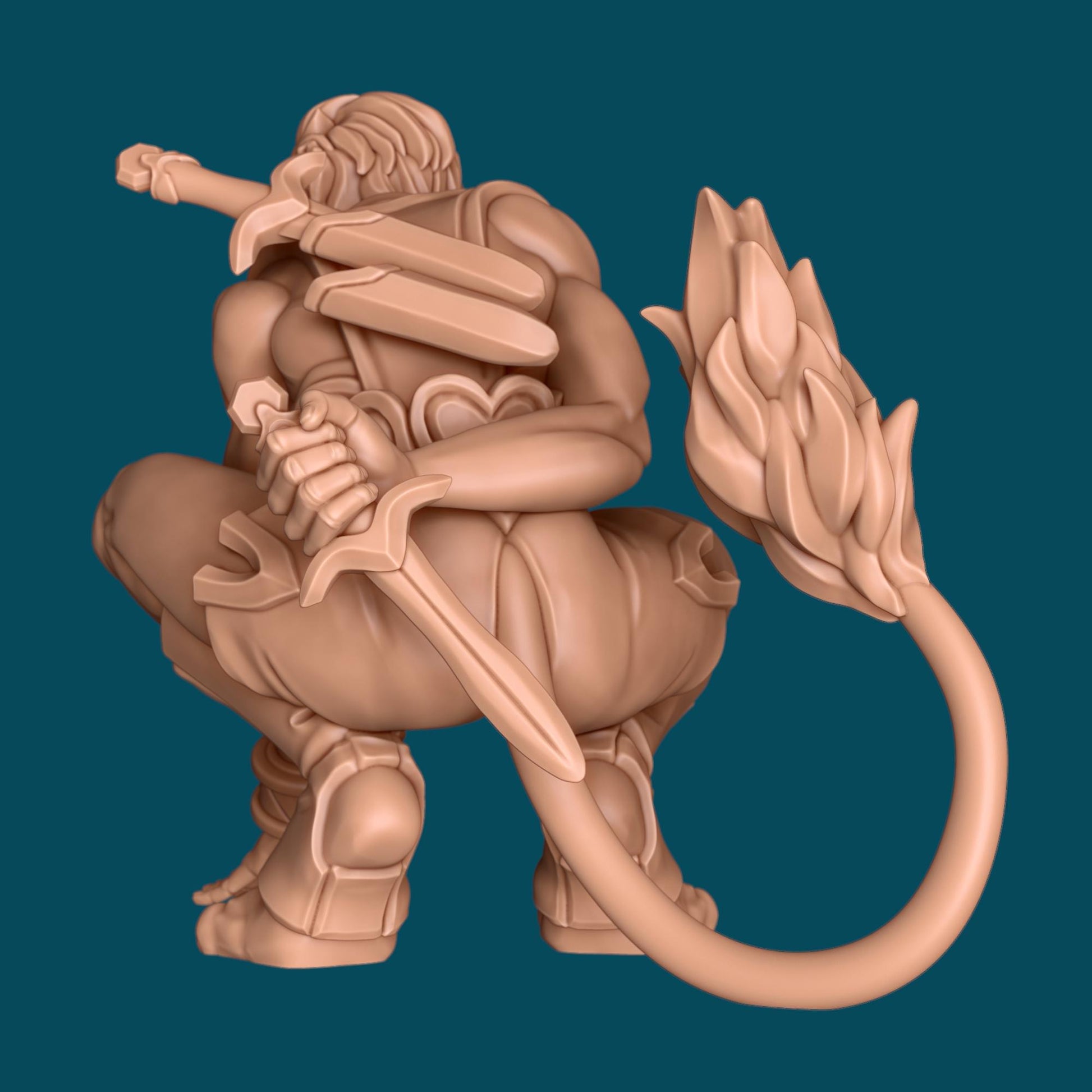 Raytar a Shifter Ranger | D&D TTRPG Miniature | Awkward Penguin Minis