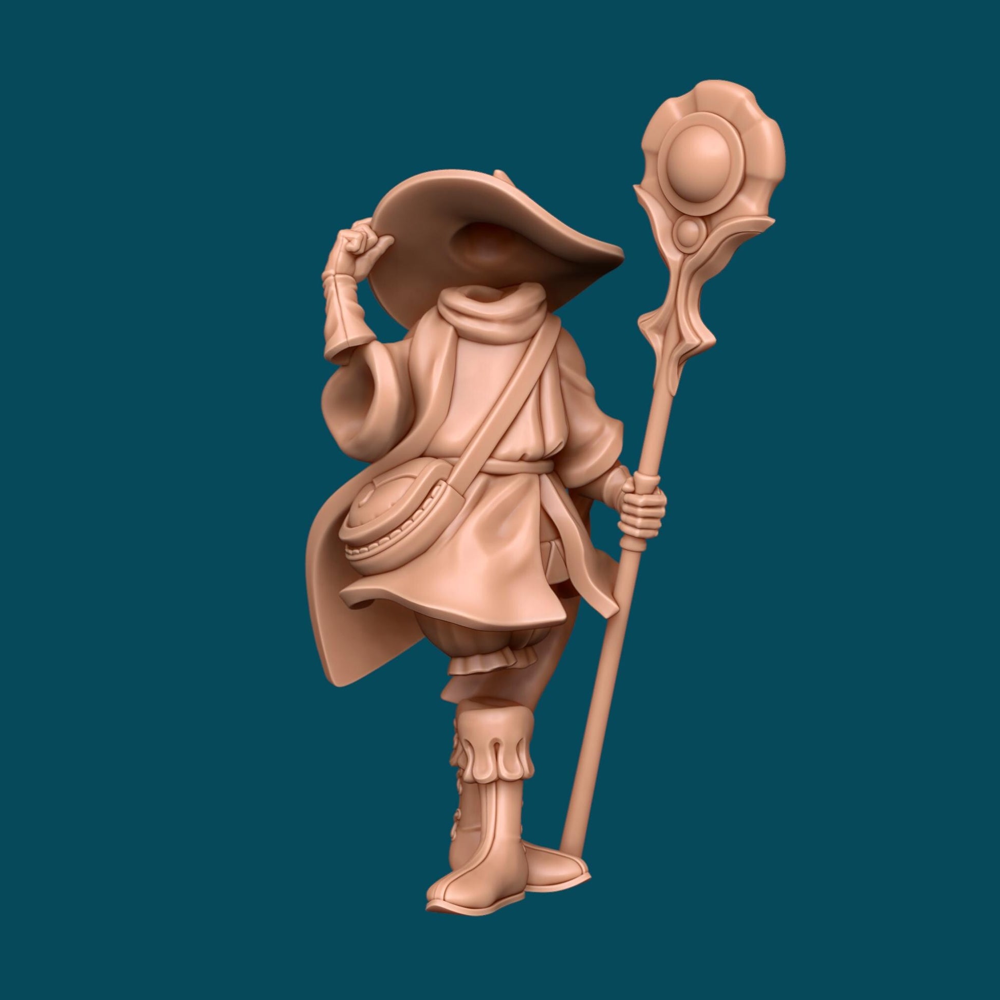 Remi an Invisible Mage | D&D TTRPG Miniature | Awkward Penguin Minis