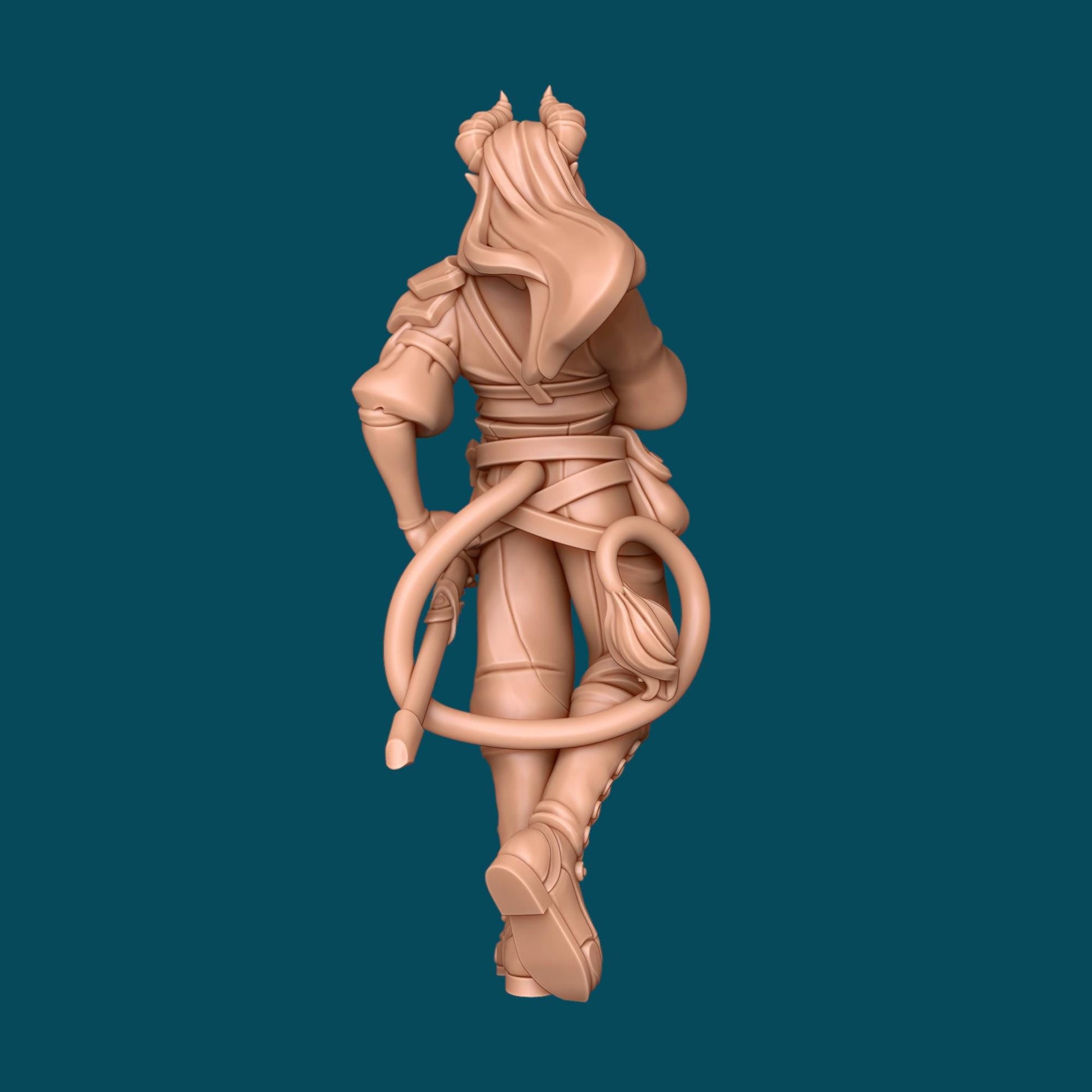 Reverence a Tiefling Rogue | D&D TTRPG Miniature | Awkward Penguin Minis