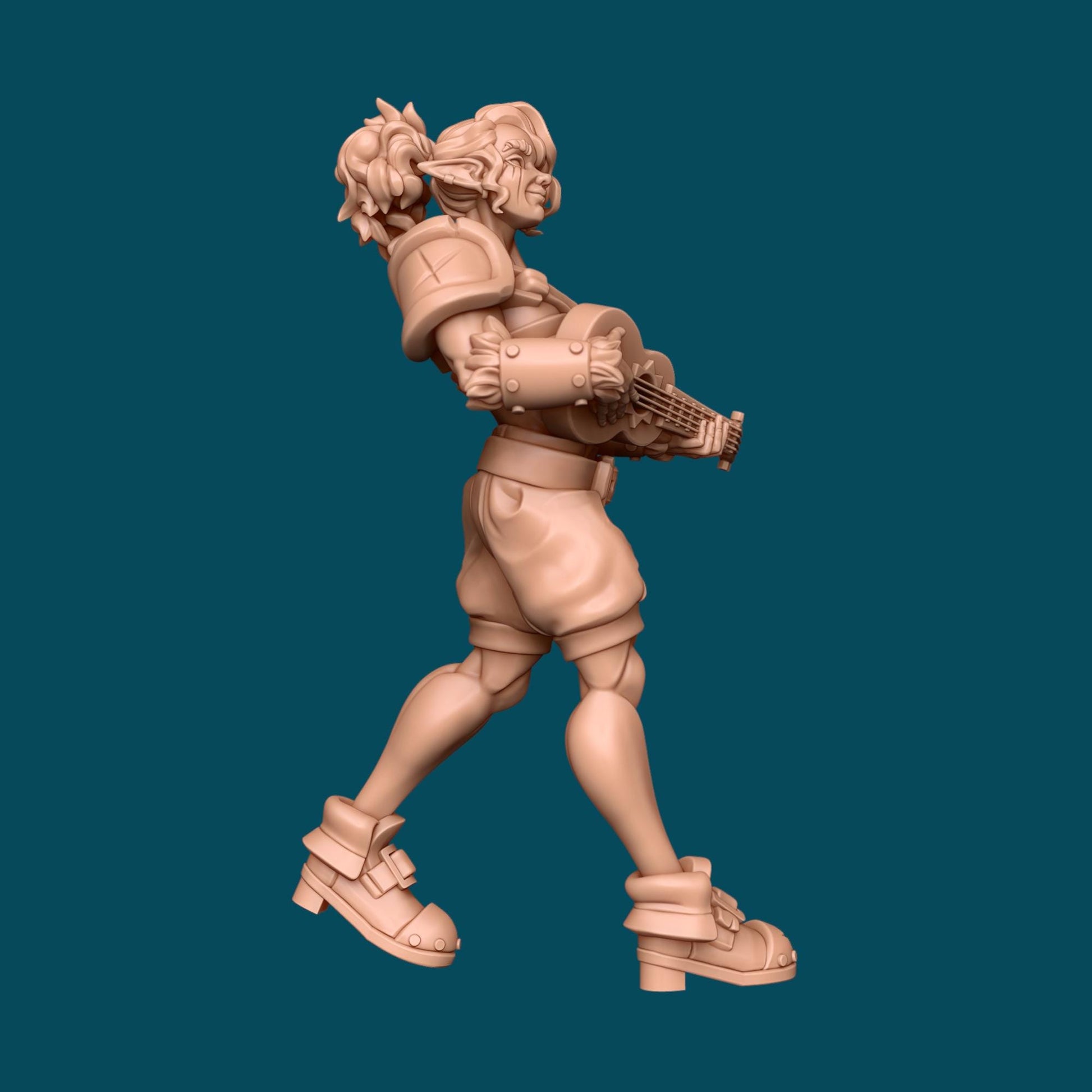 Ylla a Wood Elf Barbarian | D&D TTRPG Miniature | Awkward Penguin Minis