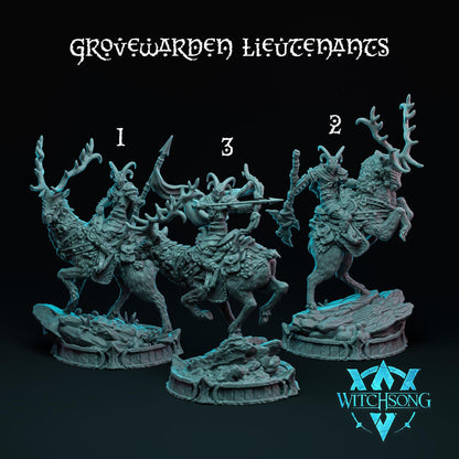 The Grovewarden's Warband | Tabletop Gaming Mini or Bust | Monster Miniature Statue | Witchsong Miniatures