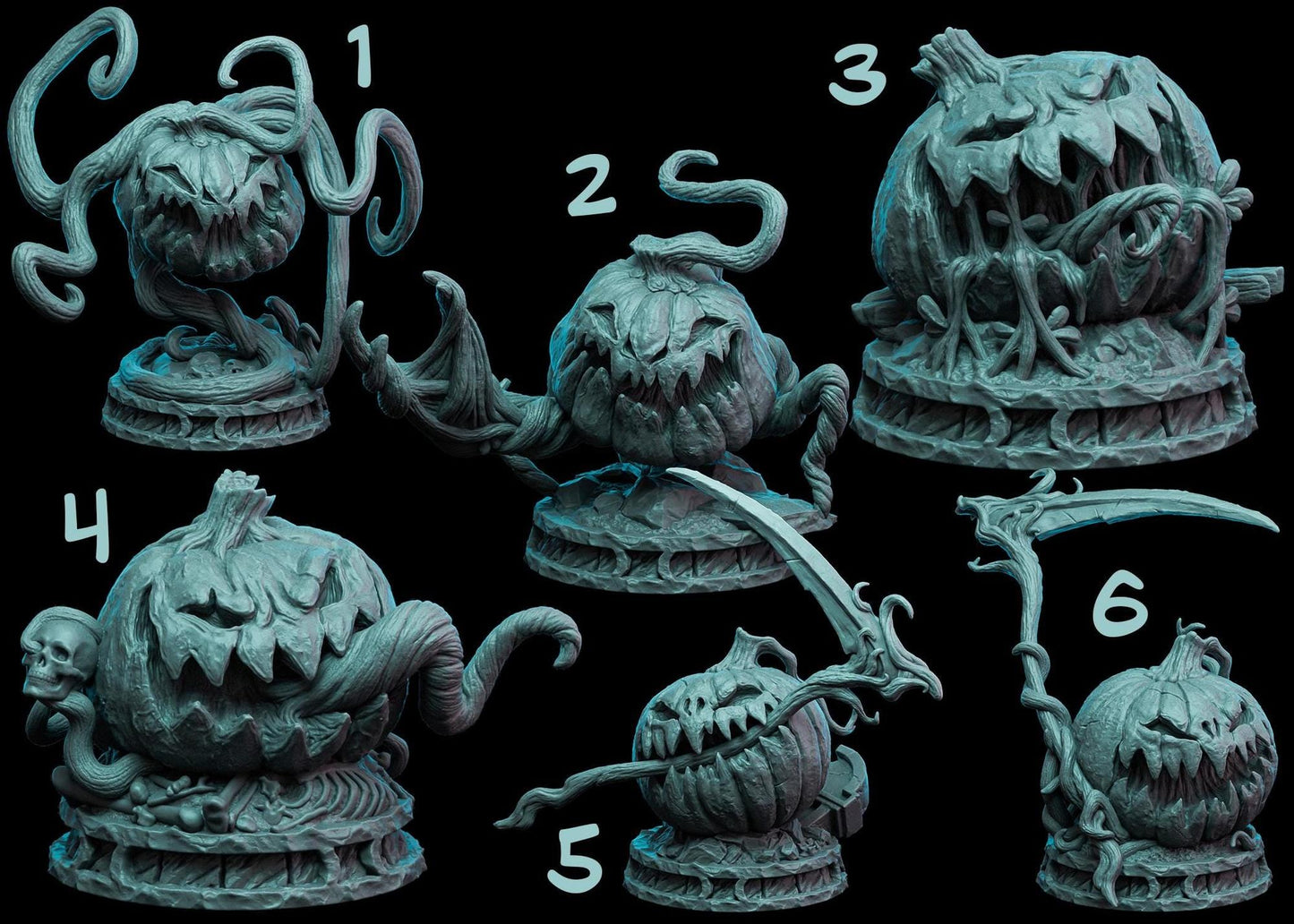 The Harvest Warband | Tabletop Gaming Mini or Bust | D&D TTRPG Monster Miniature Statue | Witchsong Miniatures