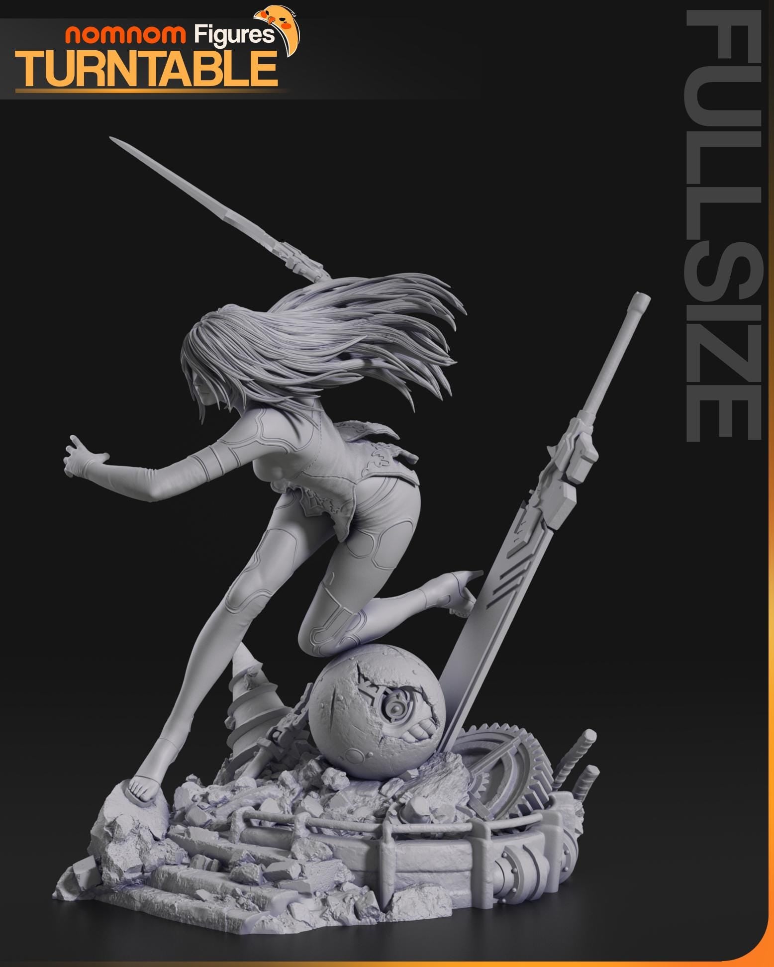 UR-Rarity Unit No 2 | Resin Garage Kit Figure Game Fan Art | Nomnom Figures