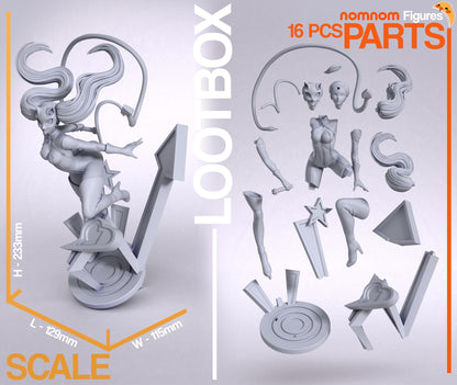 Pretty Panther | Resin Garage Kit Figure Game Fan Art | Nomnom Figures