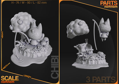 Chibi Ankh Neighbor | Resin Garage Kit Figure Game Fan Art | Nomnom Figures