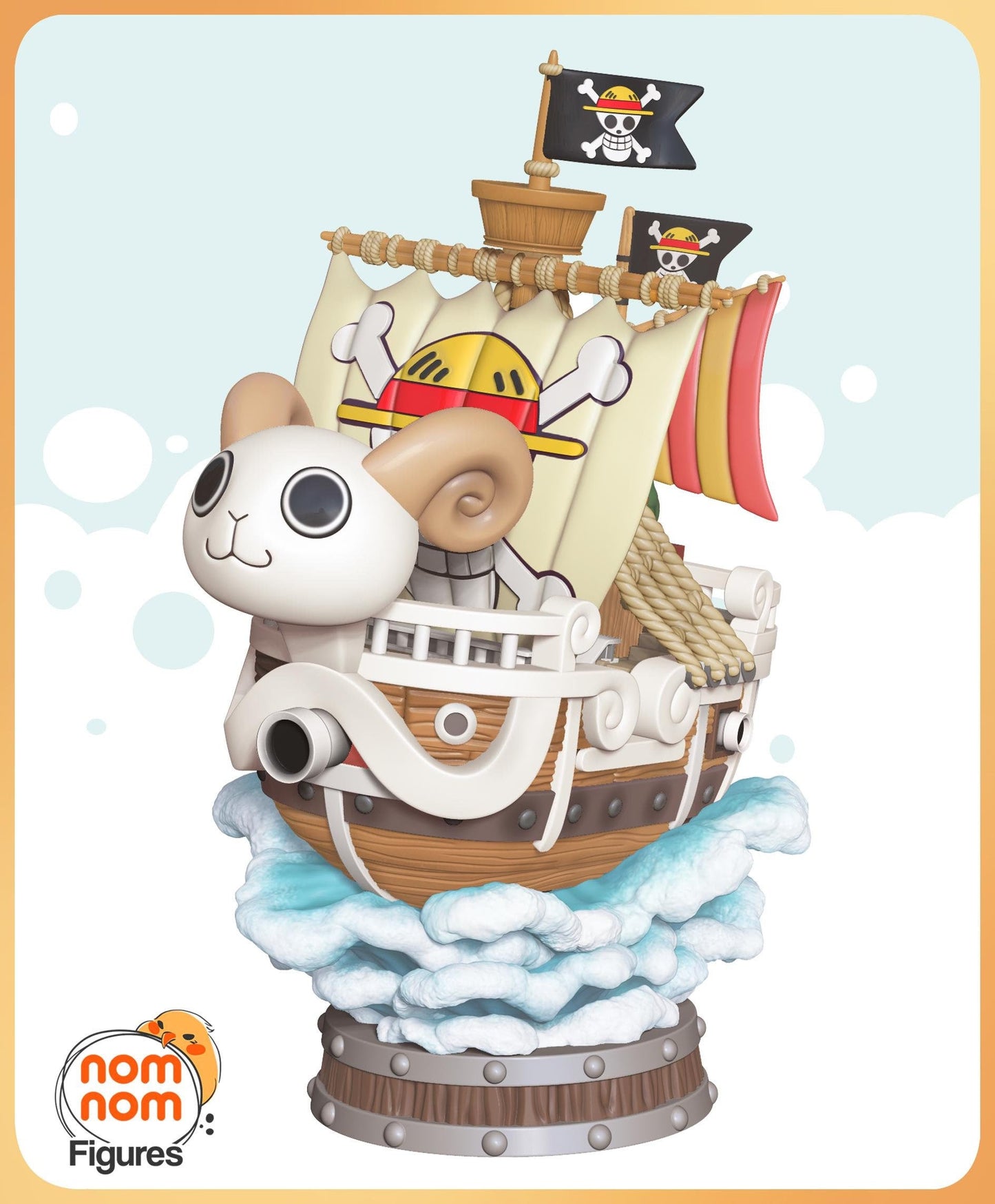 Chibi Merry Little Ship | Resin Garage Kit Figure Anime Manga Fan Art | Nomnom Figures
