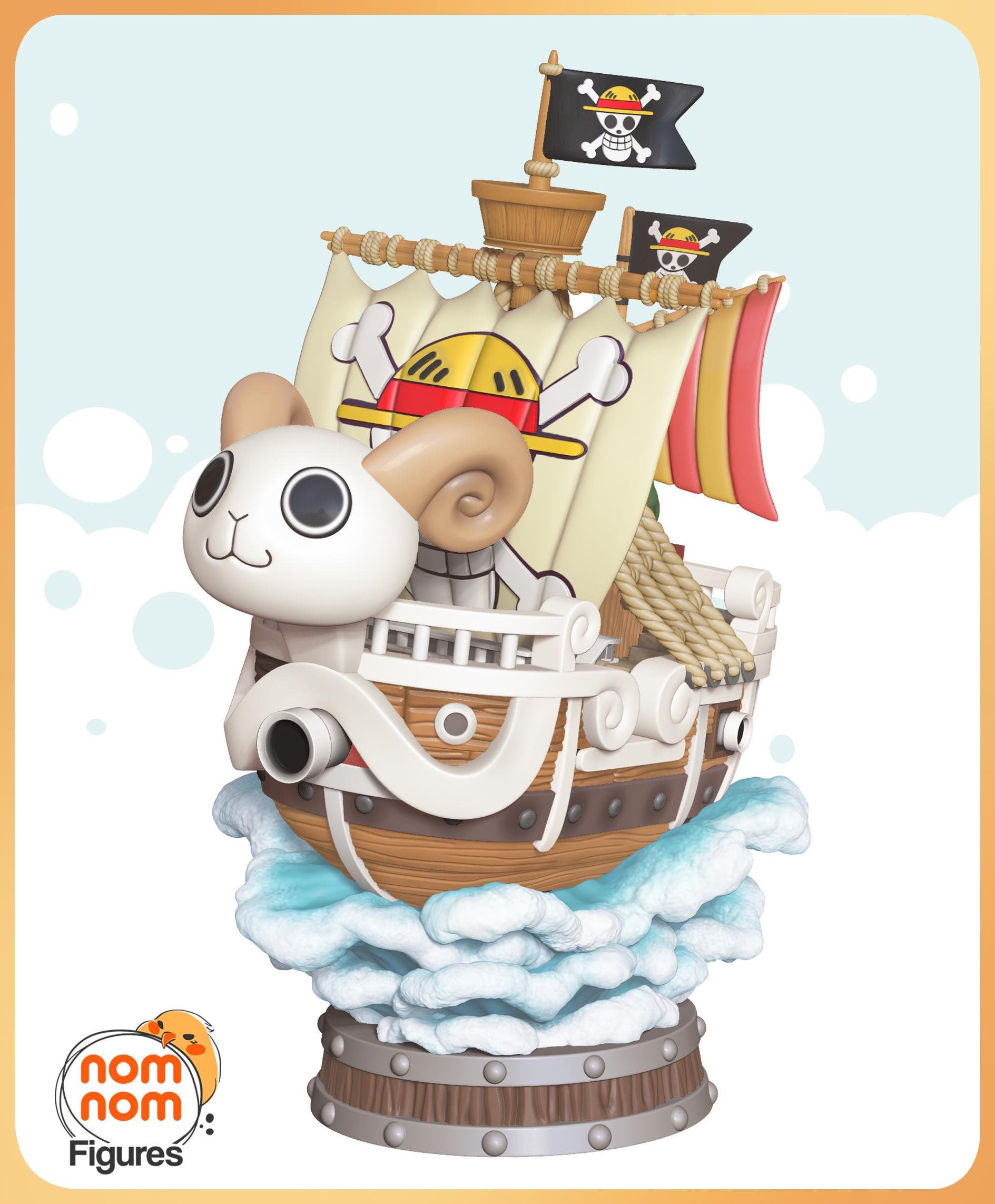 Chibi Merry Little Ship | Resin Garage Kit Figure Anime Manga Fan Art | Nomnom Figures