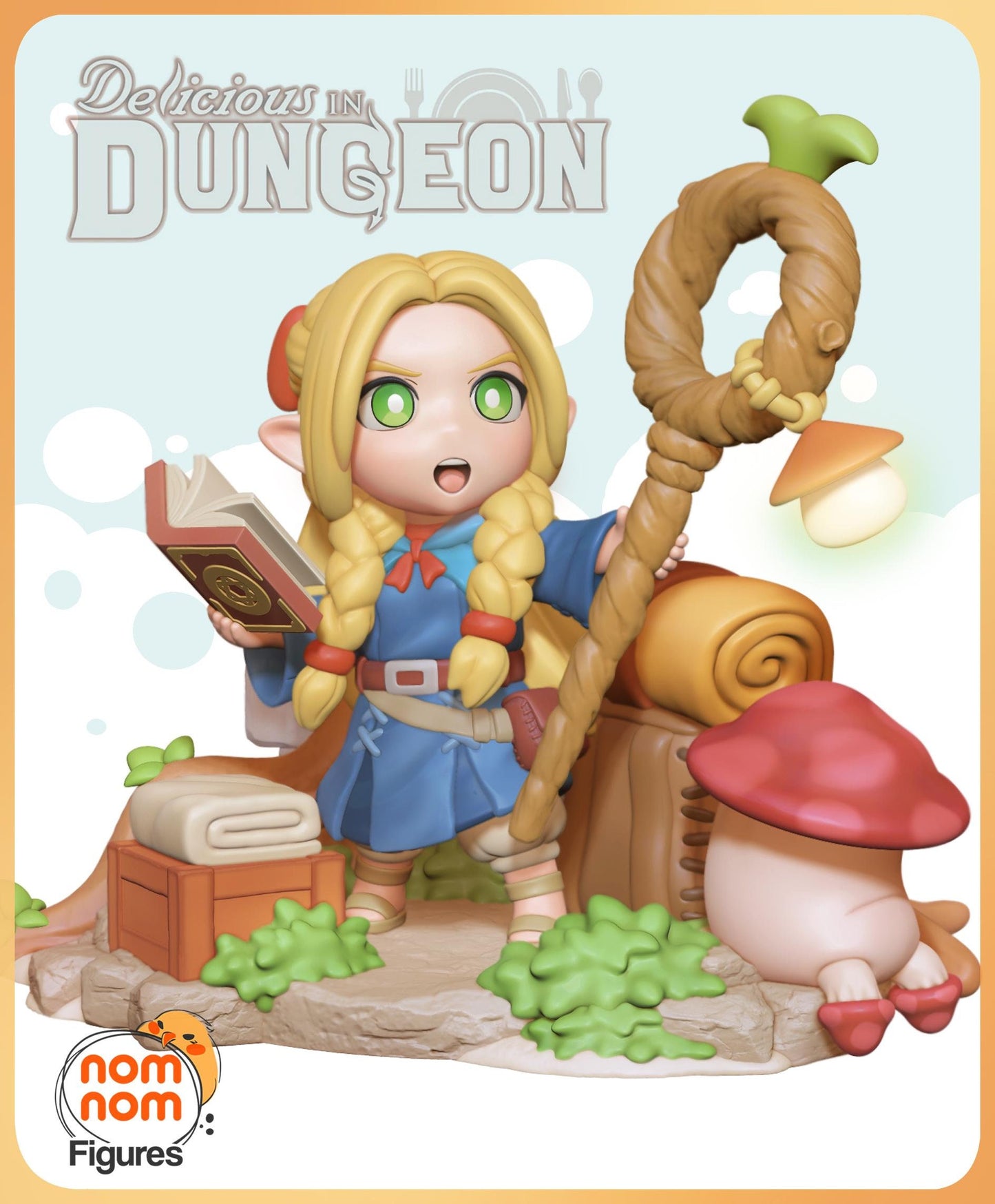 Chibi Half-Elf Mage | Resin Garage Kit Figure Anime Fan Art | Nomnom Figures