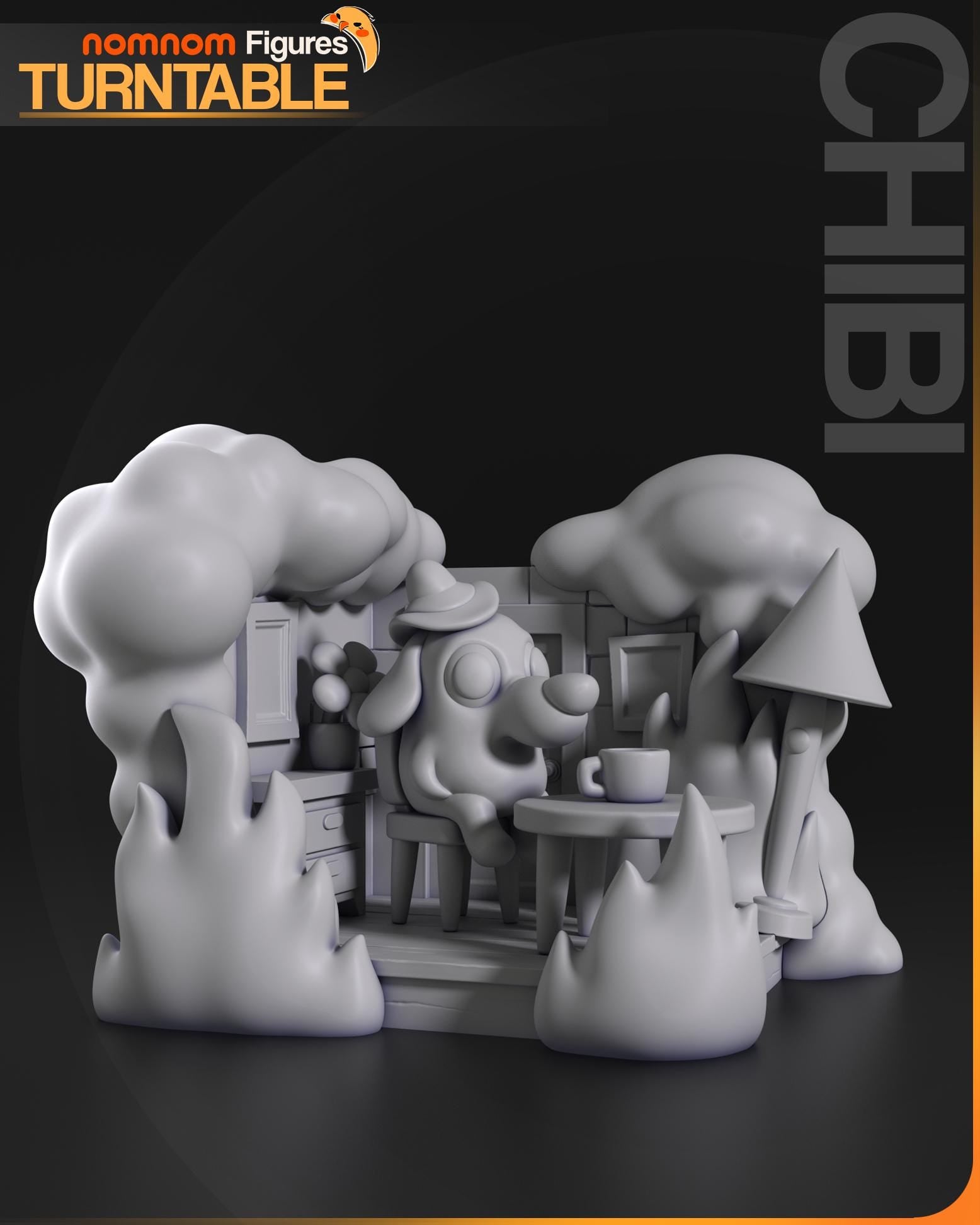 Perfectly Fine | Resin Garage Kit Figure Meme Fan Art | Nomnom Figures