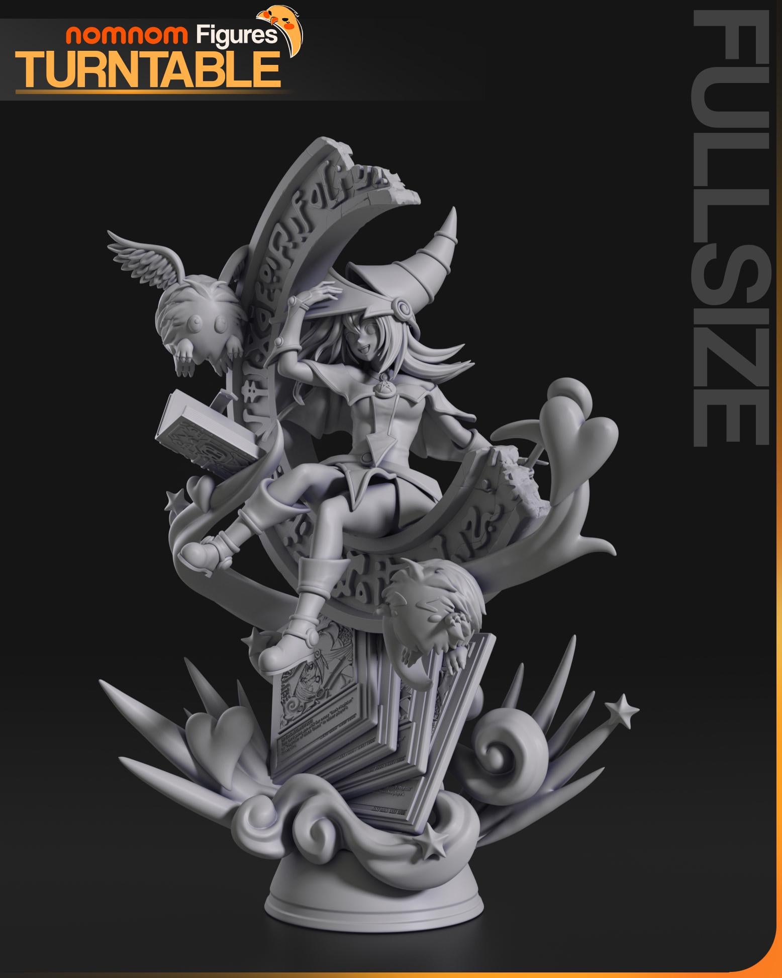 Dark Mage Girl | Resin Garage Kit Figure Anime Game Fan Art | Nomnom Figures