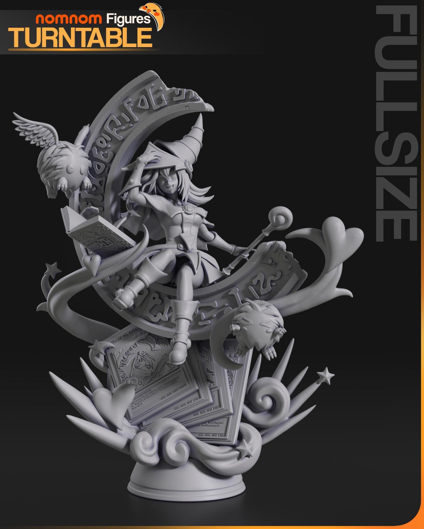 Dark Mage Girl | Resin Garage Kit Figure Anime Game Fan Art | Nomnom Figures