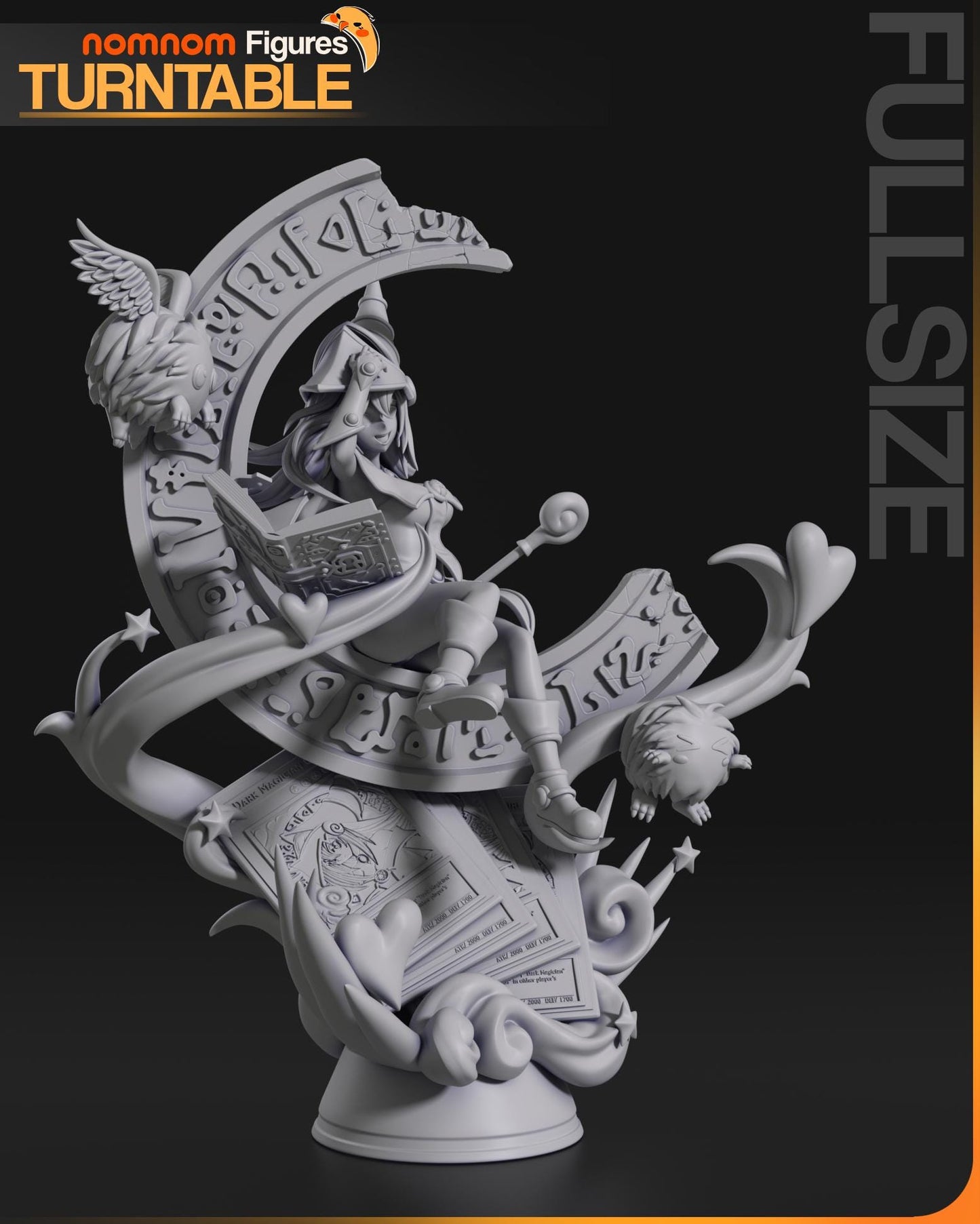 Dark Mage Girl | Resin Garage Kit Figure Anime Game Fan Art | Nomnom Figures