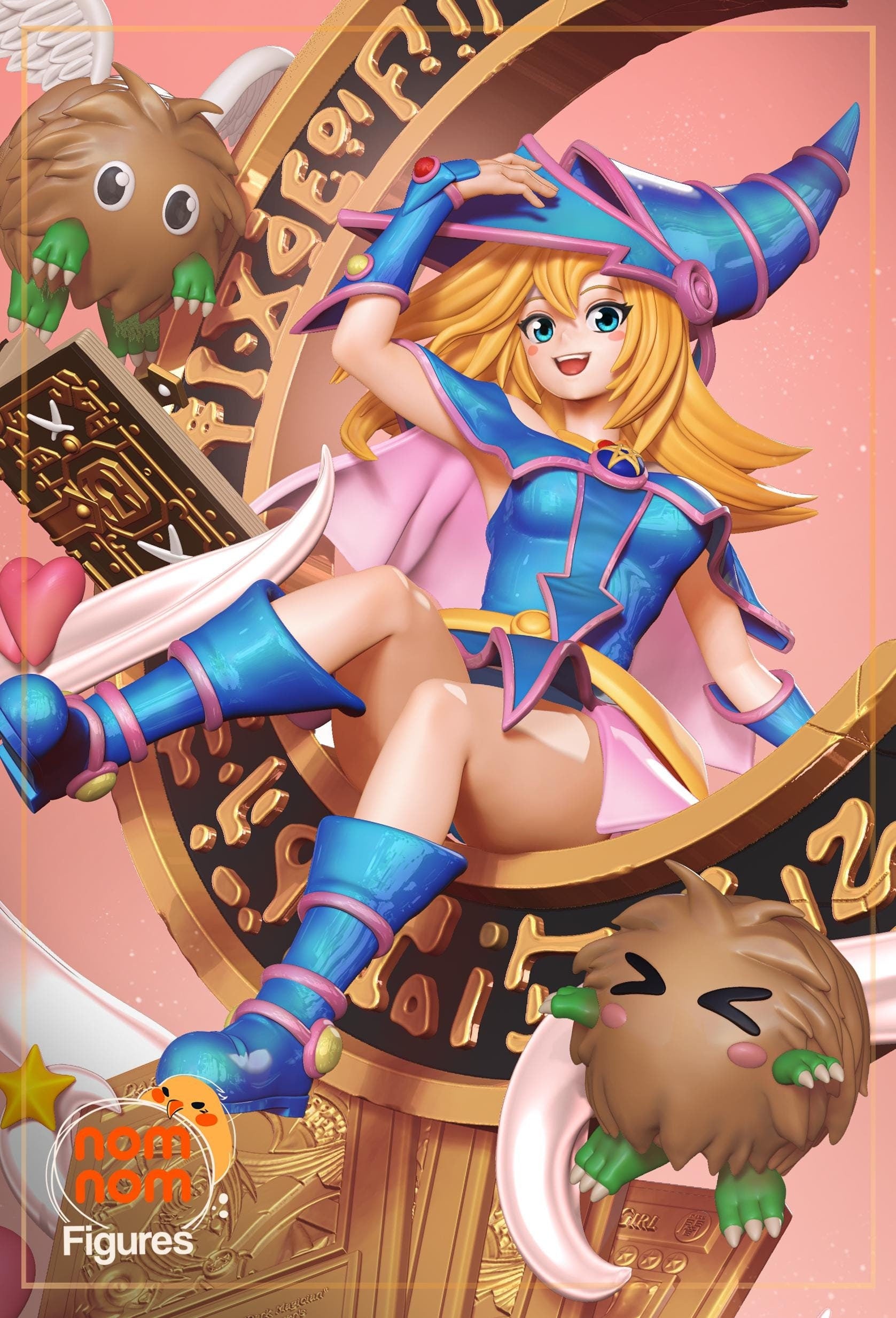 Dark Mage Girl | Resin Garage Kit Figure Anime Game Fan Art | Nomnom Figures