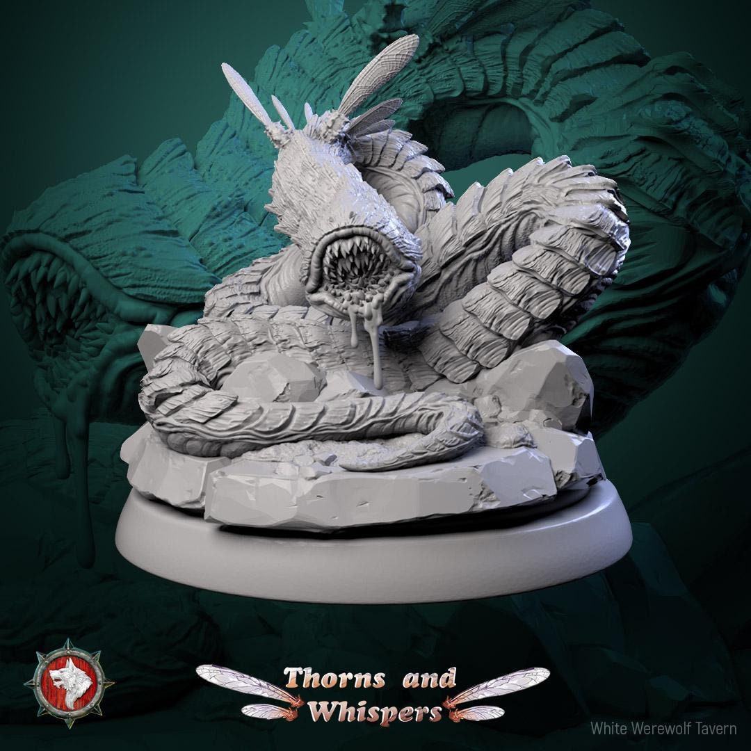 Blooming Coilspawns, Fae Beast| TTRPG Tabletop Gaming Miniature | White Werewolf Tavern | Thorns and Whispers Set