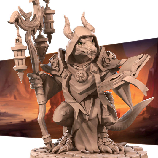 Kobold Cleric, D&D Version | Tabletop Gaming Scale Resin Miniature | Bite the Bullet