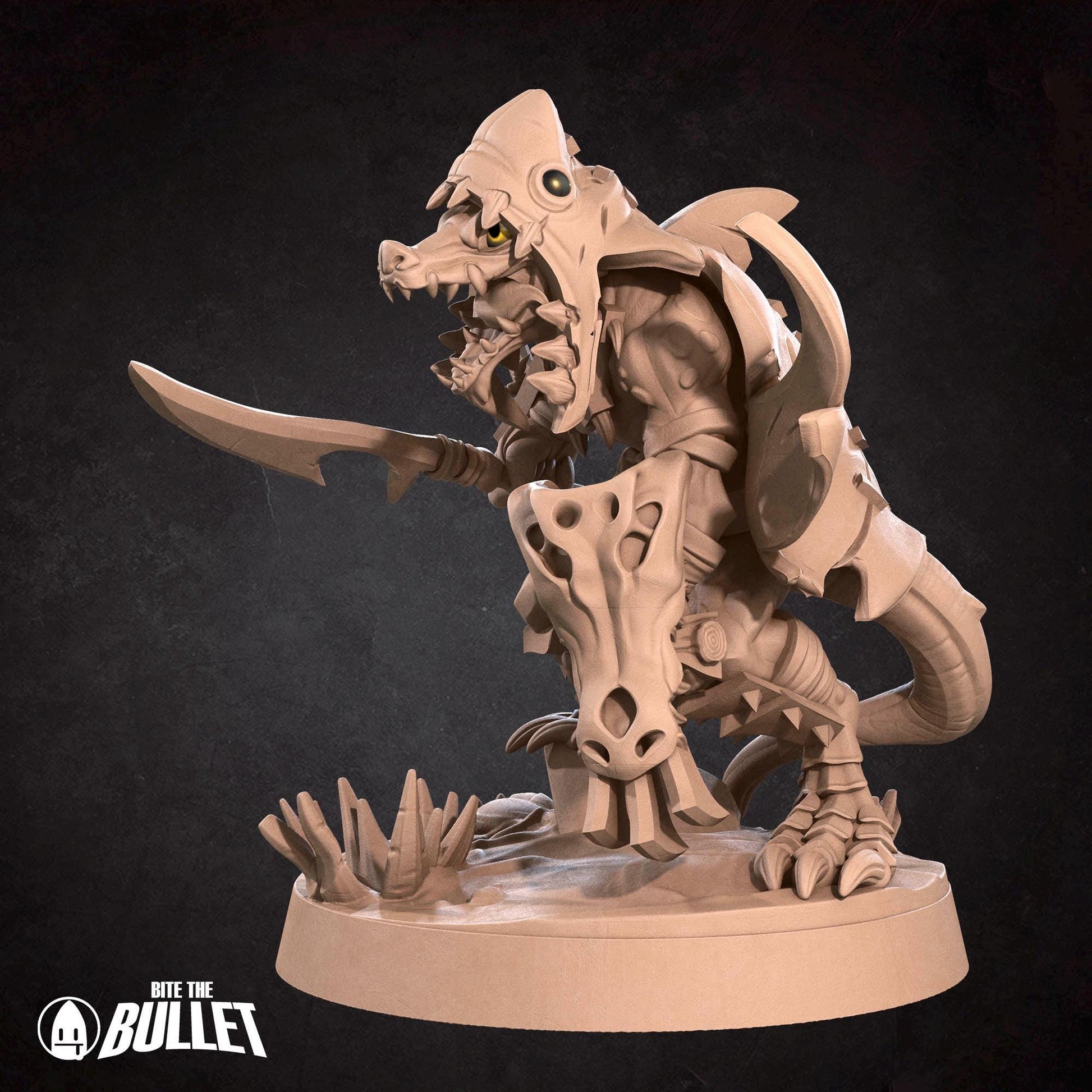 Kobold Fighter, D&D Version | Tabletop Gaming Scale Resin Miniature | Bite the Bullet