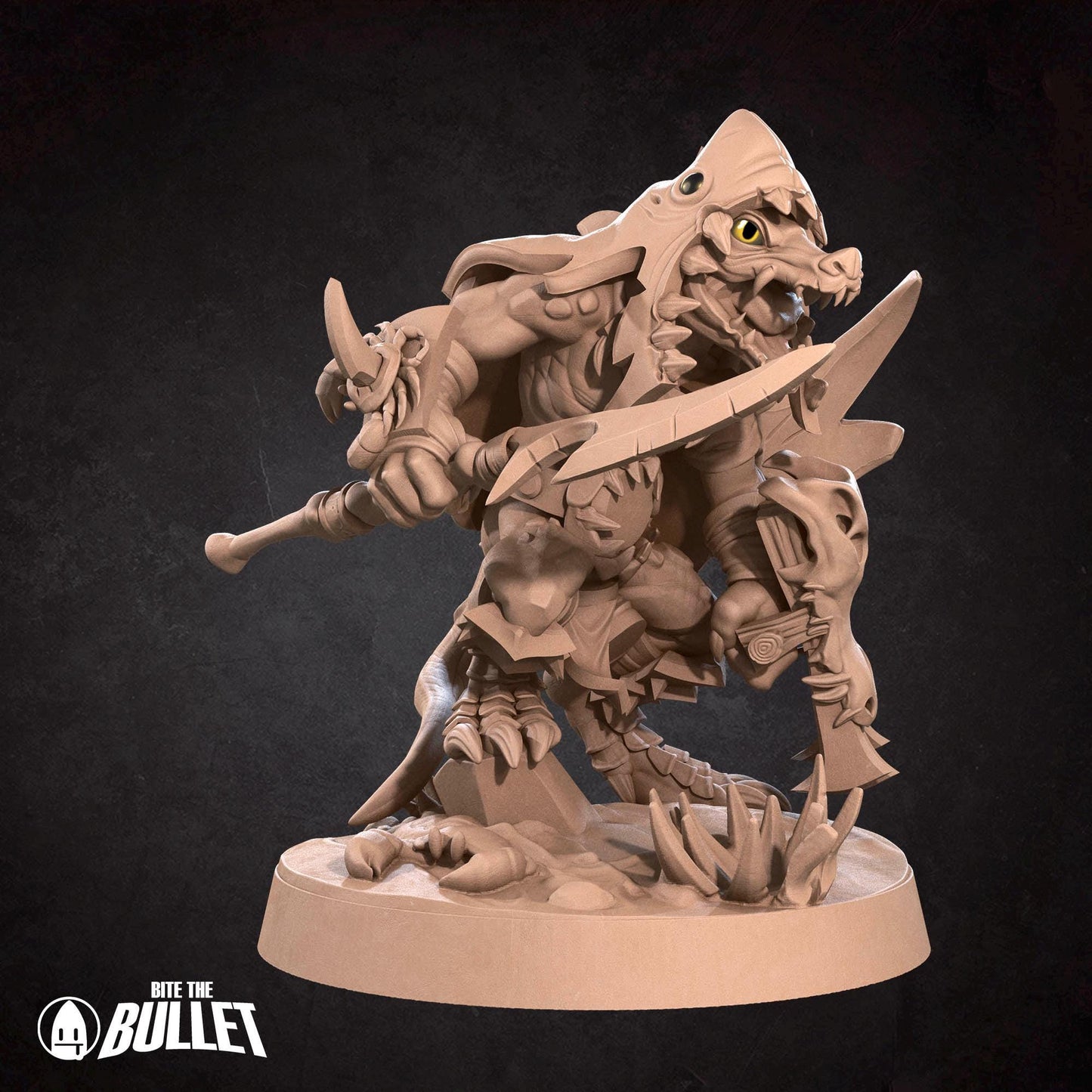 Kobold Fighter, D&D Version | Tabletop Gaming Scale Resin Miniature | Bite the Bullet