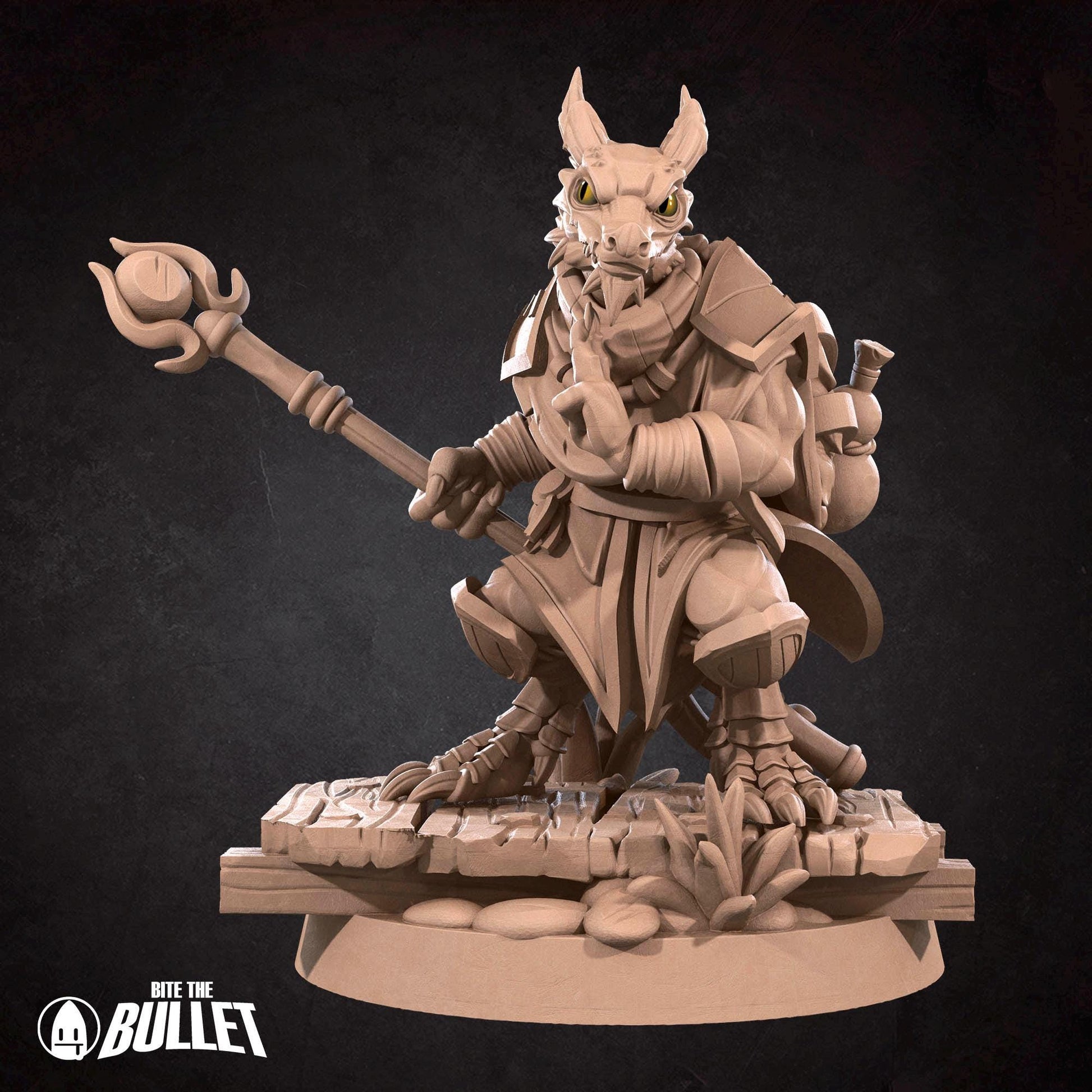 Kobold Monk, D&D Version | Tabletop Gaming Scale Resin Miniature | Bite the Bullet