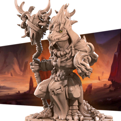 Kobold Warlock, D&D Version | Tabletop Gaming Scale Resin Miniature | Bite the Bullet