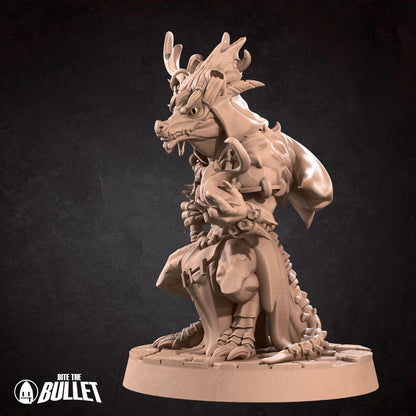 Kobold Warlock, D&D Version | Tabletop Gaming Scale Resin Miniature | Bite the Bullet