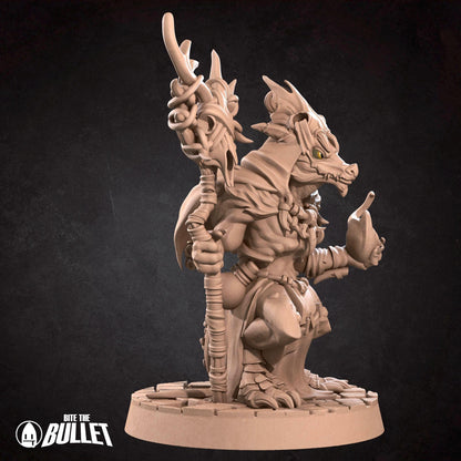 Kobold Warlock, D&D Version | Tabletop Gaming Scale Resin Miniature | Bite the Bullet