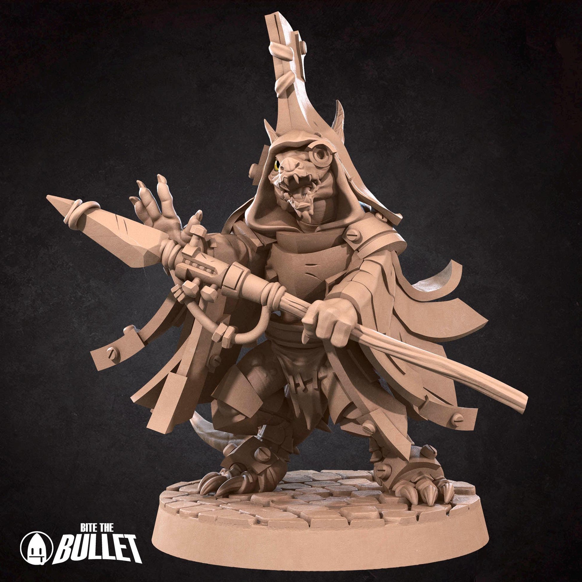Kobold Wizard, D&D Version | Tabletop Gaming Scale Resin Miniature | Bite the Bullet