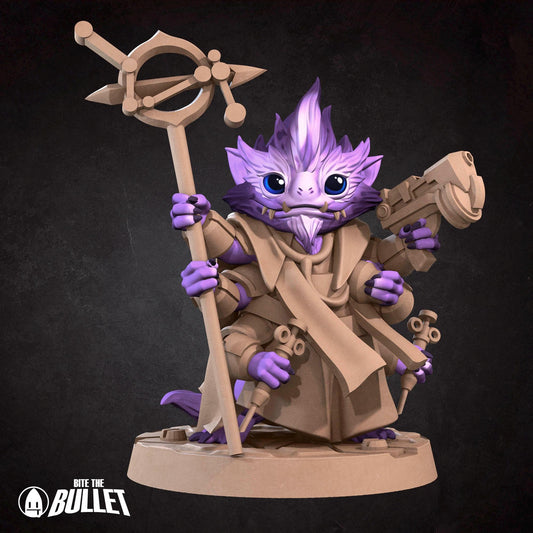 Furblin Biohacker, Space Alien | Tabletop Gaming Scale Resin Miniature | Bite the Bullet | Bullet Galaxy