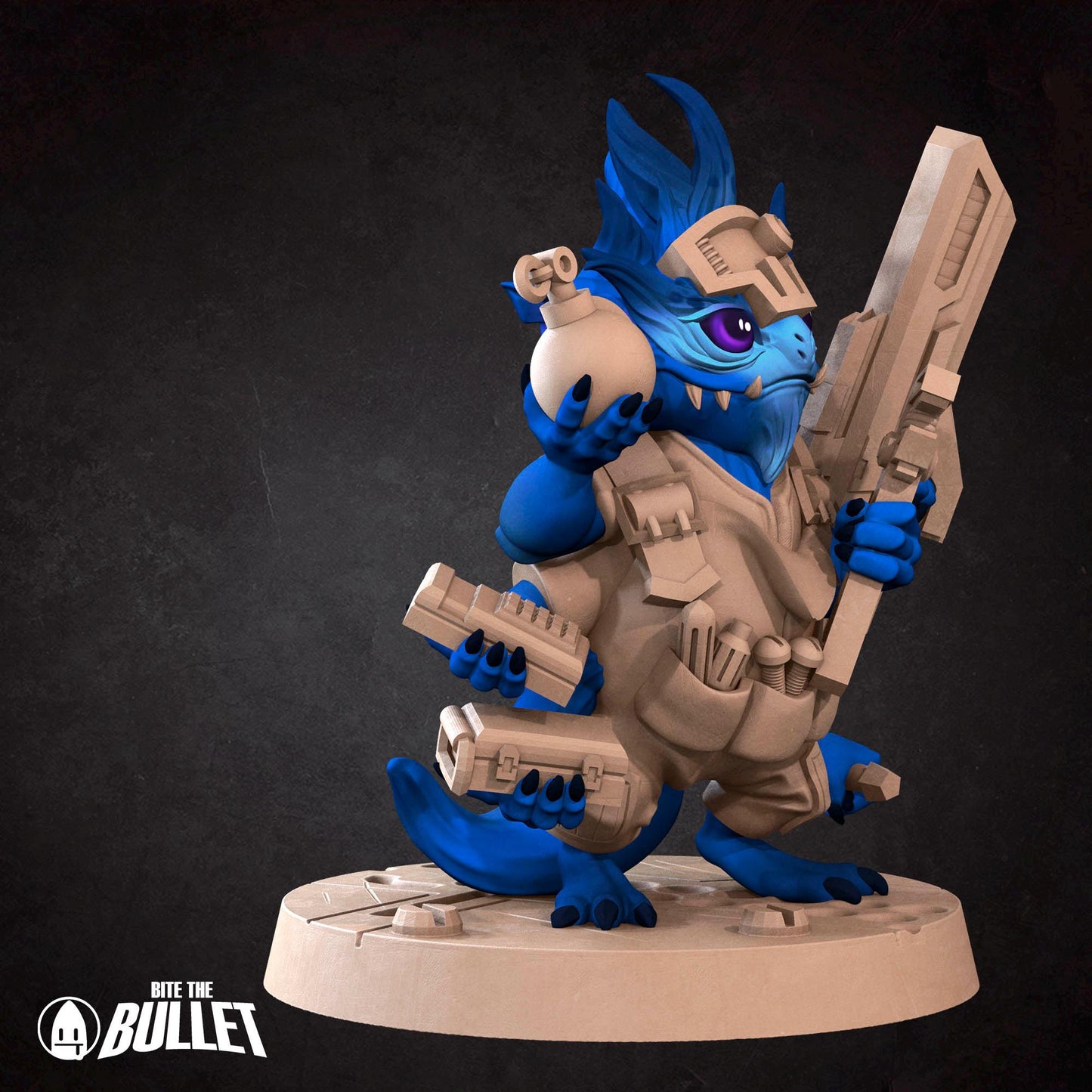 Furblin Mechanic, Space Alien | Tabletop Gaming Scale Resin Miniature | Bite the Bullet | Bullet Galaxy