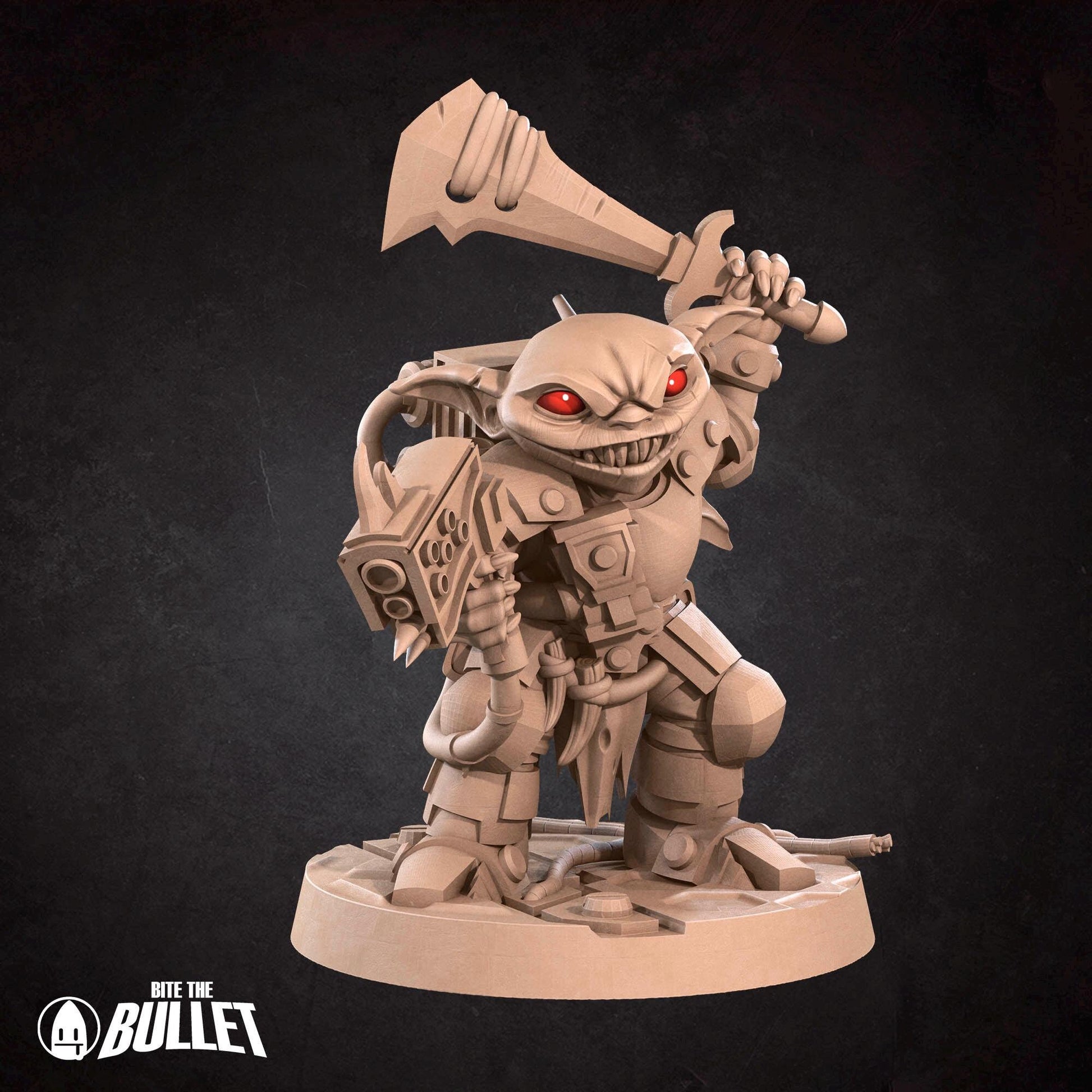 Goblin Soldier, Spacer | Tabletop Gaming Scale Resin Miniature | Bite the Bullet | Bullet Galaxy