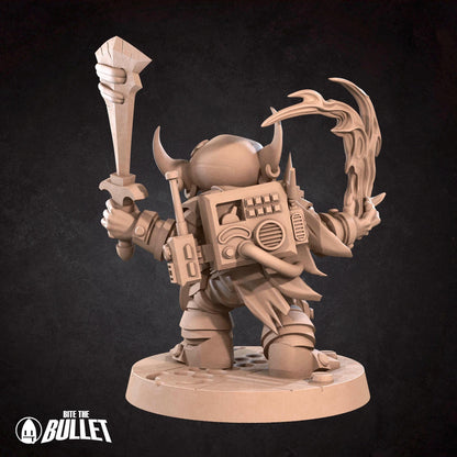 Goblin Witchwarper, Spacer | Tabletop Gaming Scale Resin Miniature | Bite the Bullet | Bullet Galaxy
