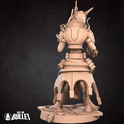 Locust Technomancer, Space Alien | Tabletop Gaming Scale Resin Miniature | Bite the Bullet | Bullet Galaxy