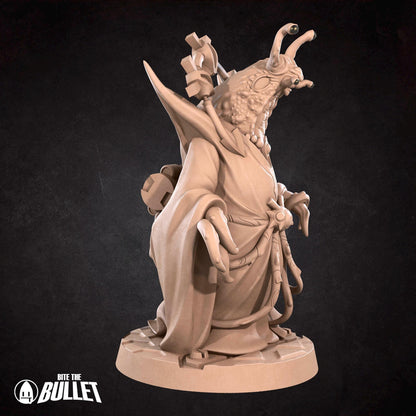 Space Slug Mystic, Space Alien | Tabletop Gaming Scale Resin Miniature | Bite the Bullet | Bullet Galaxy