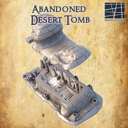 Abandoned Desert Tomb | TTRPG D&D Playable 3D Printed Building | MiniatureLand