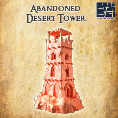 Abandoned Desert Tower | TTRPG D&D Playable 3D Printed Building | MiniatureLand