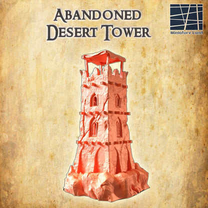 Abandoned Desert Tower | TTRPG D&D Playable 3D Printed Building | MiniatureLand