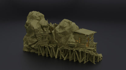 Abandoned Mine | TTRPG D&D Playable 3D Printed Building | MiniatureLand