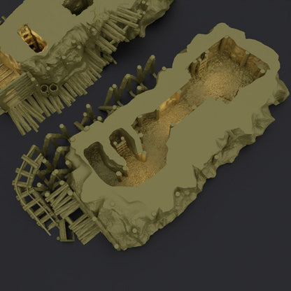 Abandoned Mine | TTRPG D&D Playable 3D Printed Building | MiniatureLand