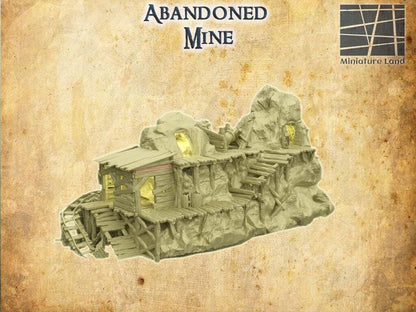 Abandoned Mine | TTRPG D&D Playable 3D Printed Building | MiniatureLand