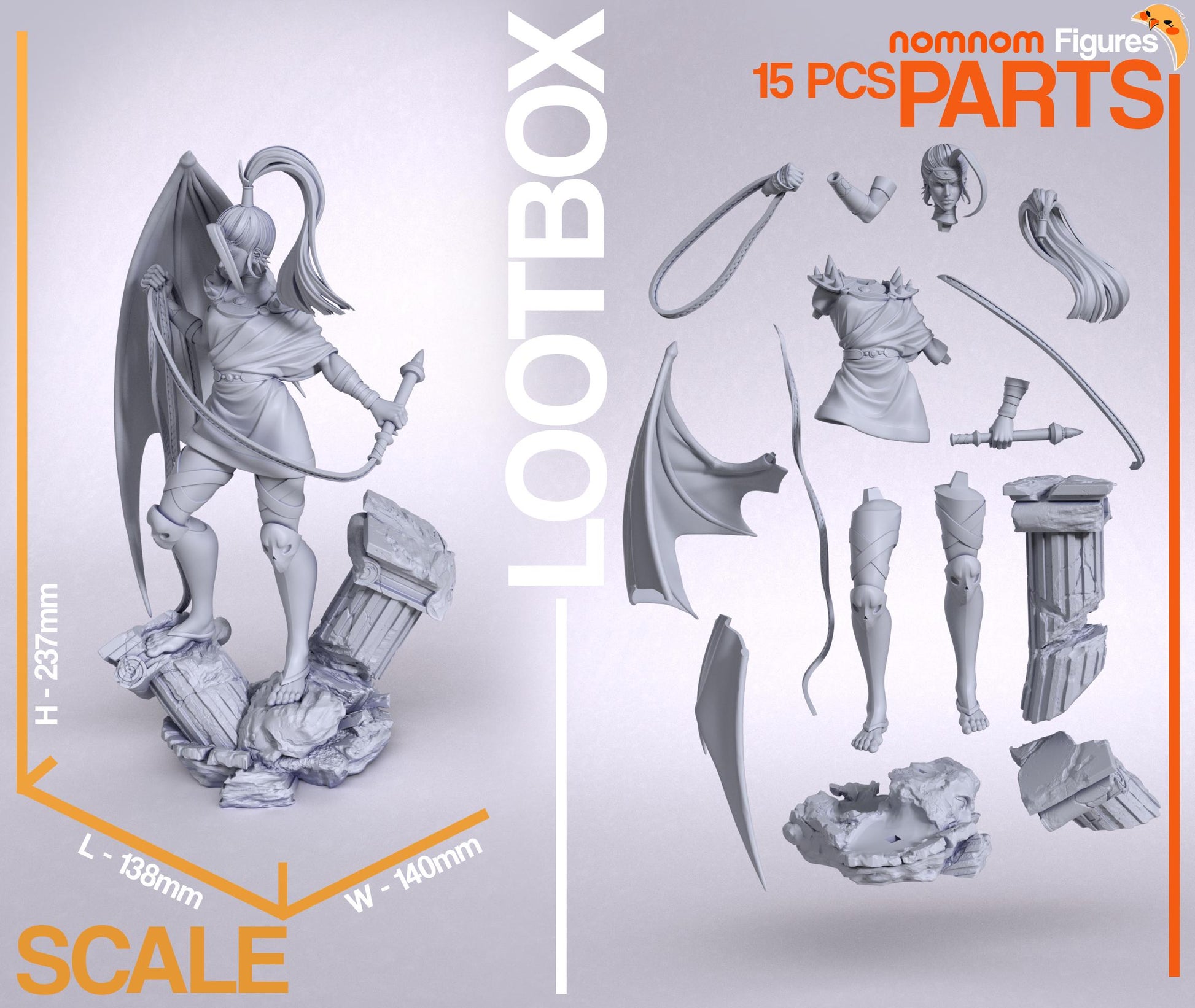 First Fury | Resin Garage Kit Figure Game Fan Art | Nomnom Figures